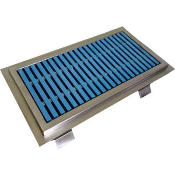 IMC Anti-Splash Floor Trough with ADA Fiberglass Grating & 1 Center Drain, Imc Teddy Foodservice Equip, Mfr#: ASFT-1236-PFG-ADA